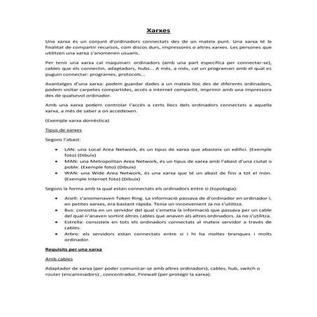 Xarxes Físiques | PDF
