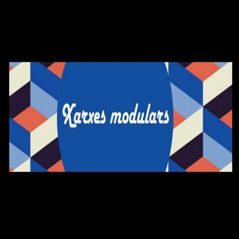 Xarxes modulars   disseny