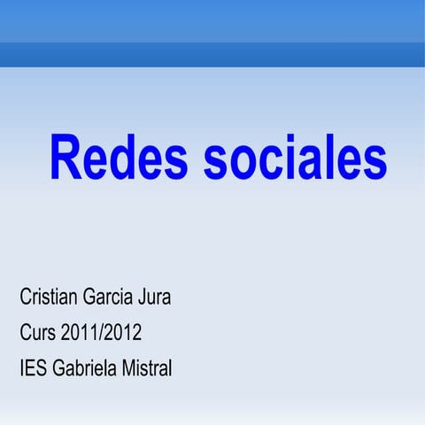 La presentación del "yo" en las redes sociales | PPT