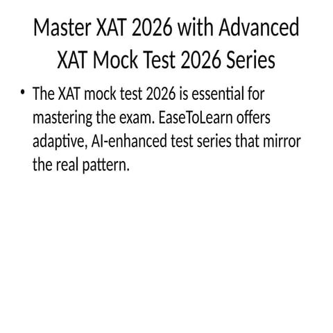 Boost Your XAT Preparation with the Most Effective XAT Mock Test 2026 Series