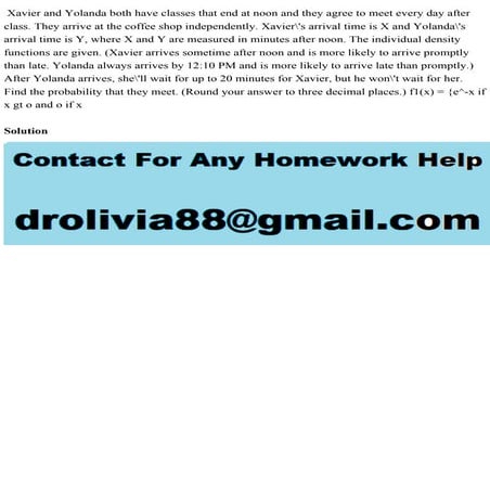 Xavier and Yolanda both have classes that end at noon and they agree .pdf