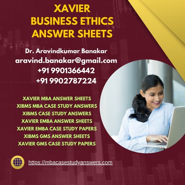 XAVIER Business Ethics ANSWER SHEETS.pdf