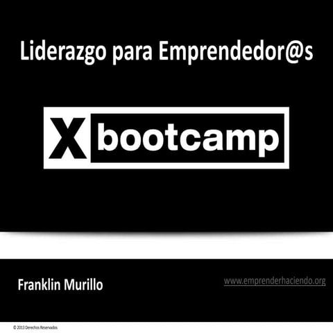 Liderazgo y habilidades - Franklin Murillo