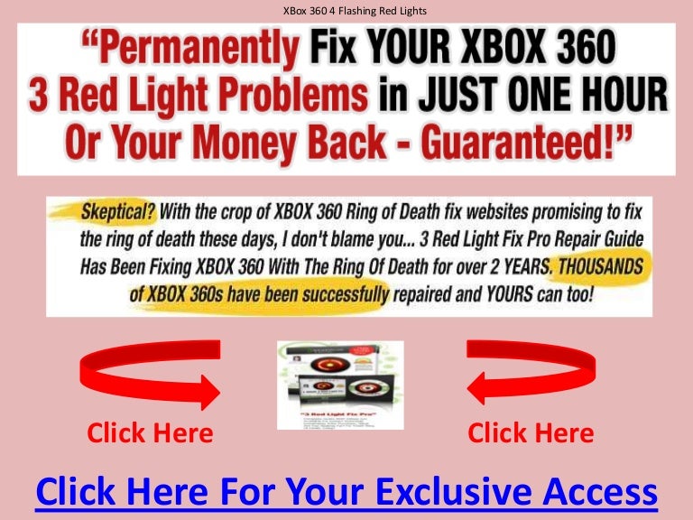 XBox 360 4 Flashing Red Lights