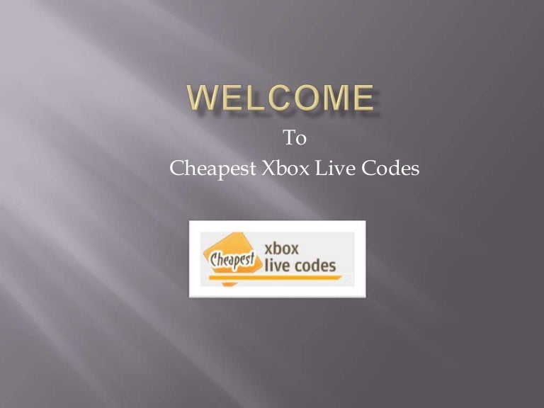 cheapest xbox live codes