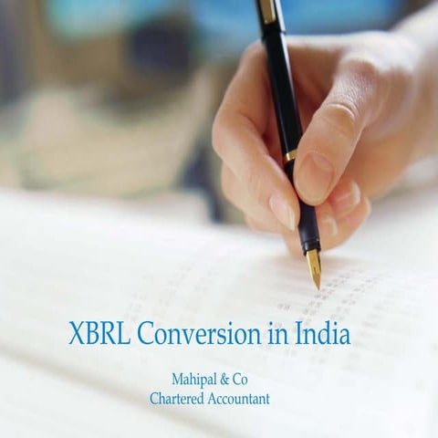 Xbrl conversion in india