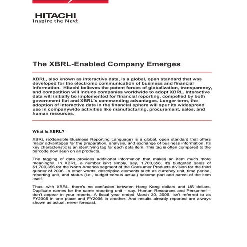 Xbrl white paper
