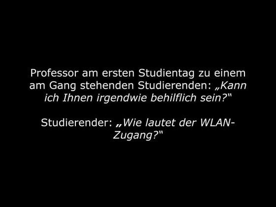 Was sagen die Studierenden zur E-Learning Strategie der Hochschule?