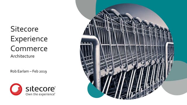 Sitecore Experience Commerce Architecture