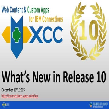 XCC - What's New Release 10