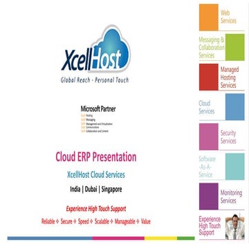 XcellHost Cloud Erp Presentation