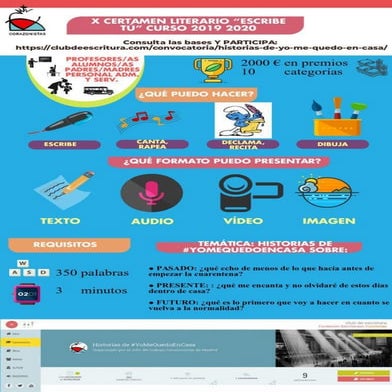 X certamen literario corazonistas Madrid 2020 