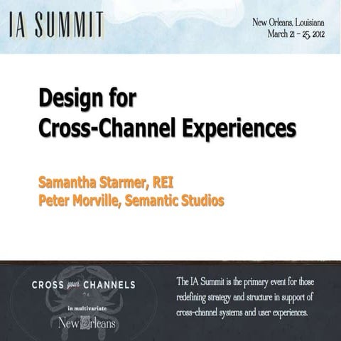 Design for Cross-Channel Experiences