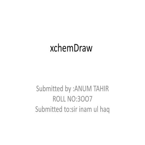 Xchem draw