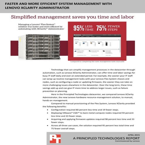 Faster and more efficient system management with Lenovo XClarity ...