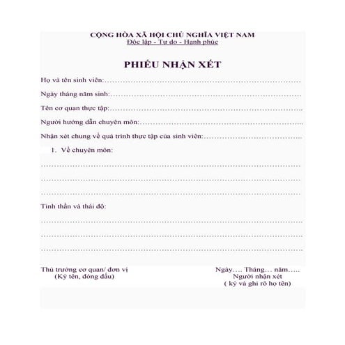 Xác nhận của công ty