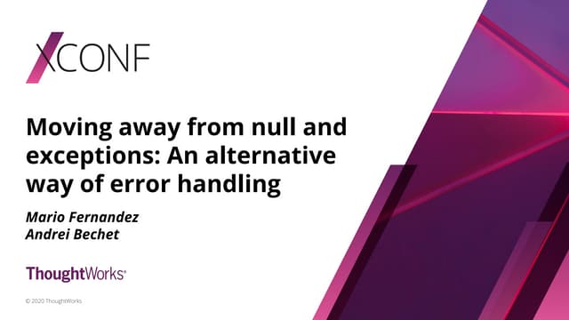 Error handling