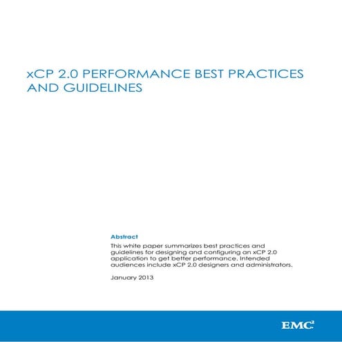 xCP2 0 Performance Best Practices and Guidelines