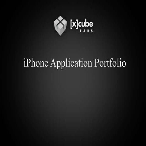 iPhone Application Portfolio