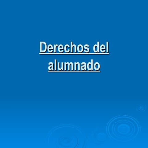 derechos y deberes alumnado