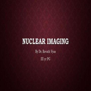 Nuclear imaging