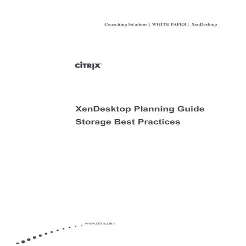 Xd   planning guide - storage best practices