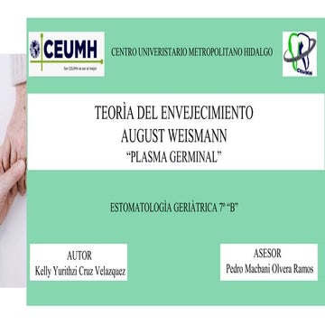 Teoría de plasma celular August Weismann | PPTX