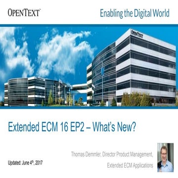 What’s New in Extended ECM 16 EP2?