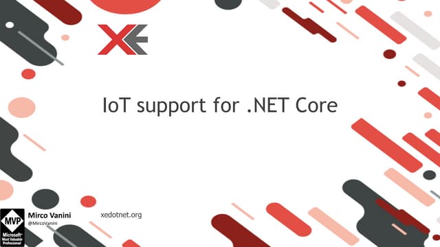 IoT support for .NET Core