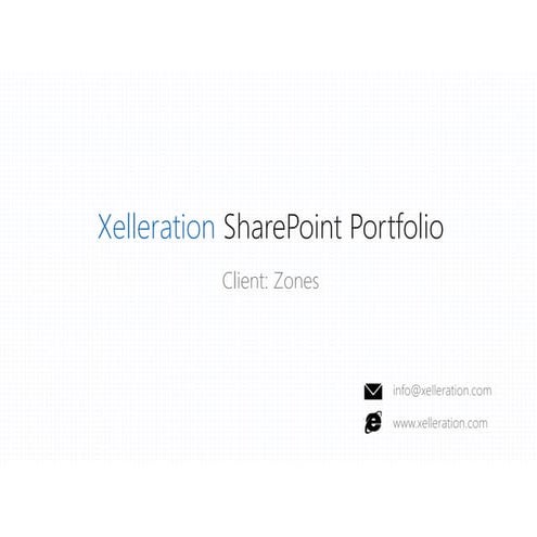 Xelleration SharePoint Sales Presentation