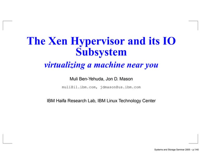 Xen io