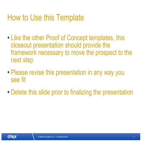 Proof Of Concept Presentation on Concept | PPTX