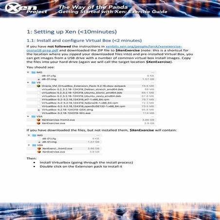 OSSNA18: Xen Beginners Training (exercise script)