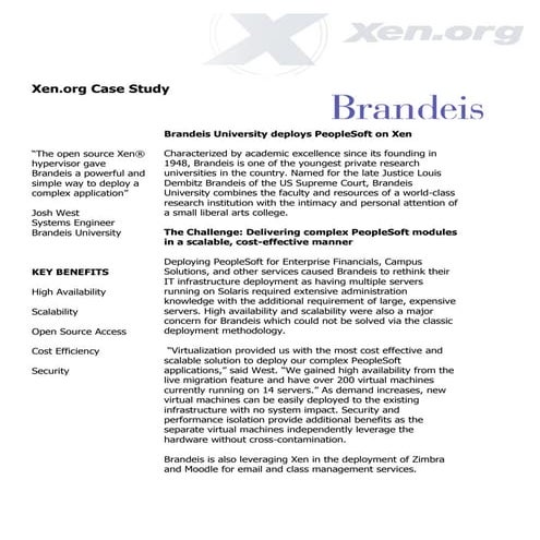 Xen brandeis case study