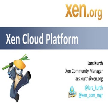 Xen Cloud Platform at Build a Cloud Day at SCALE 10x 