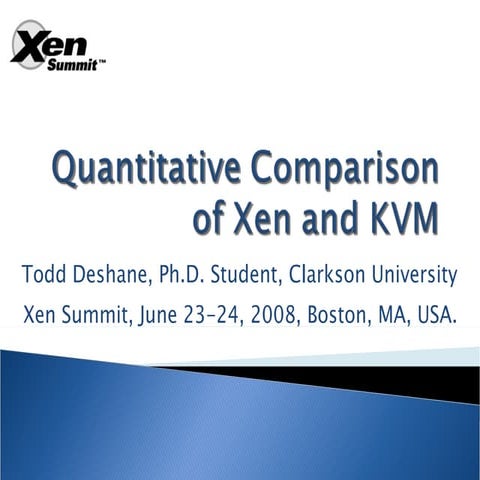 Xen versus kvm_20080623