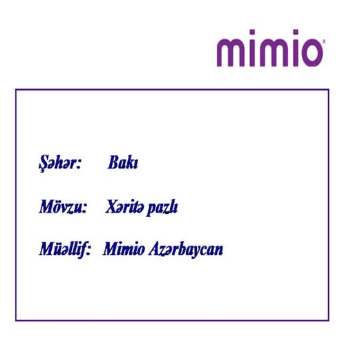 Xəritə pazlı | PDF