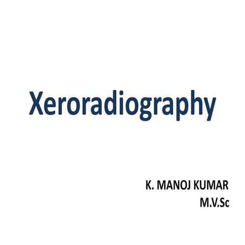 Xeroradiography