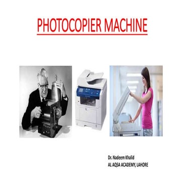 Working of a photocopier | DOCX