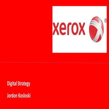 Xerox overall digital strategy