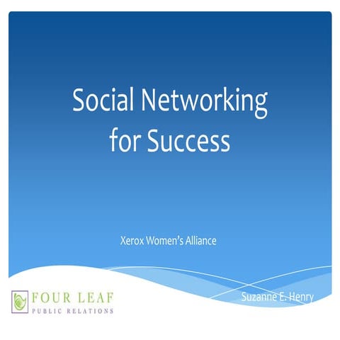 Social Networking For Success