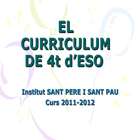 Xerrada alumnes i pares 3r per a mat. opt esp. 4t  curs 2011-12