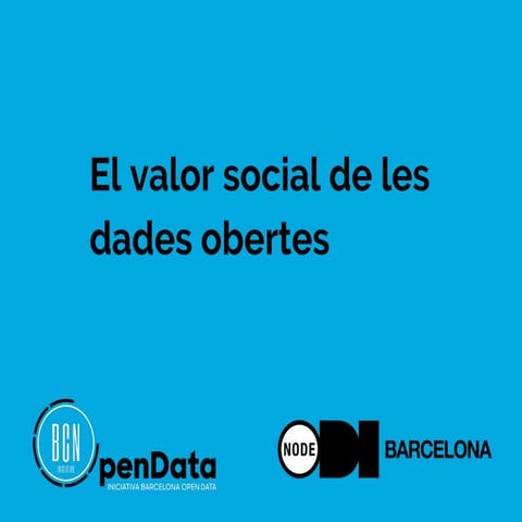 Sessió Inaugural programa formatiu Dades Obertes per Entitats sense Ànim de l...