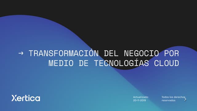 Transformacion Digital con Cloud Computing