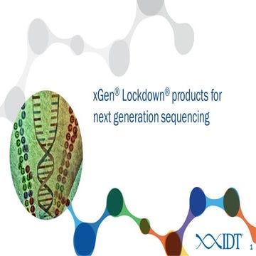 xGen® Lockdown® products for next generation sequencing