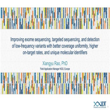 Improving exome sequencing, targeted sequencing, and low frequency variant de...
