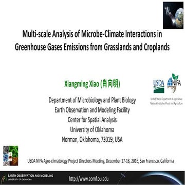 Multi-scale analysis of microbe-climate interactions in greenhouse gas emissi...