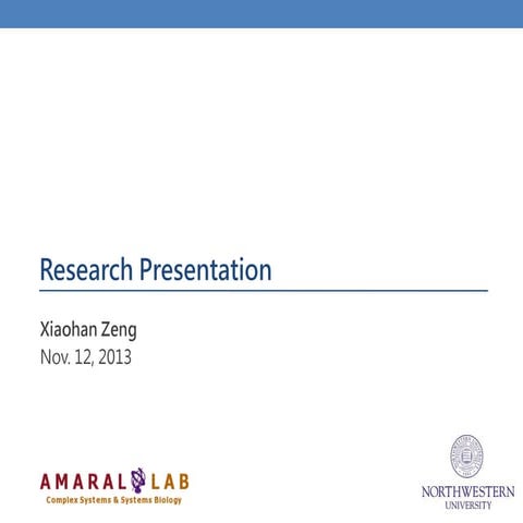 Xiaohan zeng research