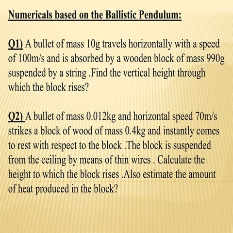 laws of motion numericals