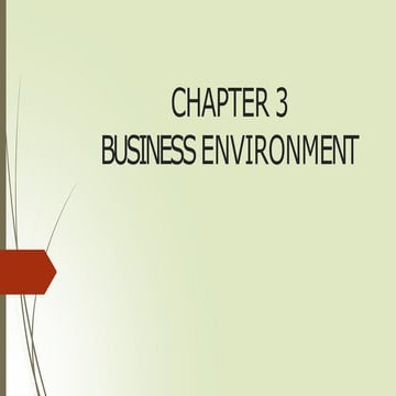 Business environment for BBA students internal and external